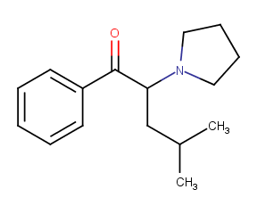 4-methyl-1-phenyl-2-(pyrrolidin-1-yl)pentan-1-one, monohydrochloride